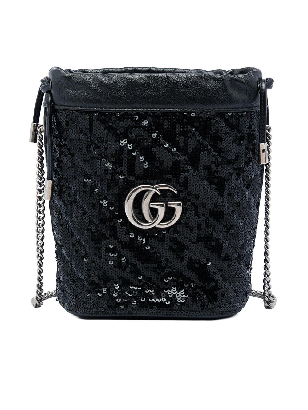 Gucci Small Gg Marmont Sequined #322979G92B